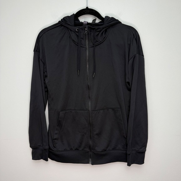 Mondetta Full Zip Hoodie Jacket - Women's Medium - Black Athletic - Picture 1 of 4